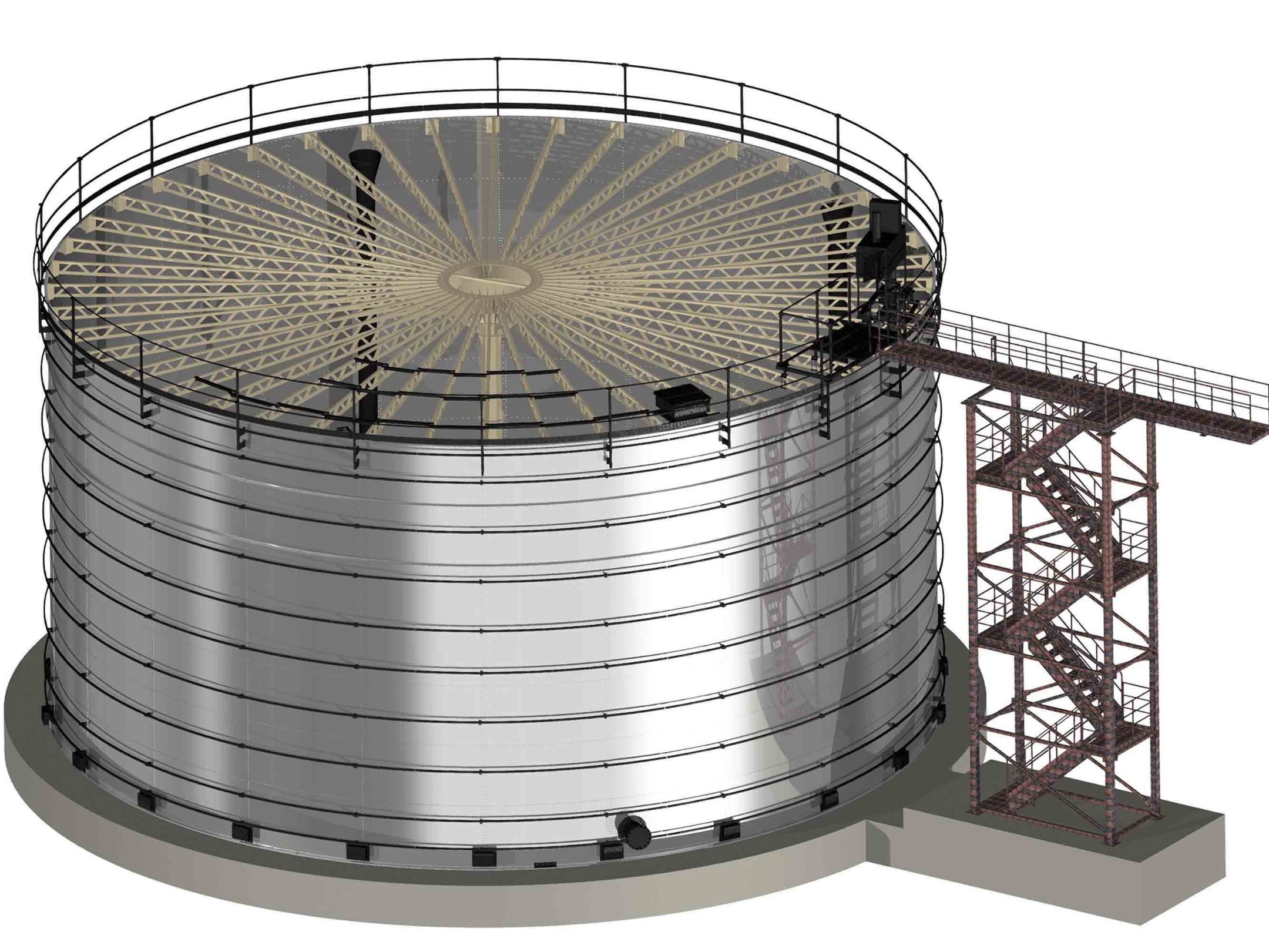 Проектирование  стальных сболченных резервуаров объемом 5000м3, из нержавеющей стали AISI304